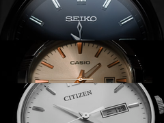 Logotipos de Casio, Seiko y Citizen