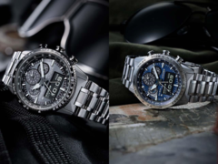 A la izquierda tenemos el reloj Citizen Promaster Sky JV2006-55H, y a la derecha el reloj Citizen Promaster Sky JV2000-51L (en la imagen). (Fuente de la imagen: Chrono24/Citizen)