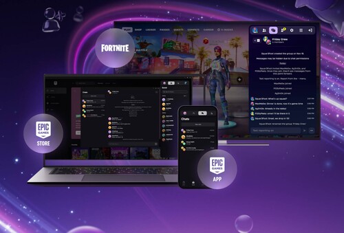 Mensajes de texto de Epic Games Store en varios dispositivos