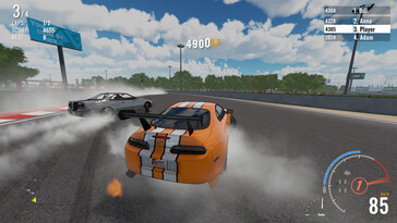 En la imagen: Una captura de pantalla del juego First Racer.