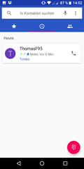 Registro de llamadas de Google Phone app