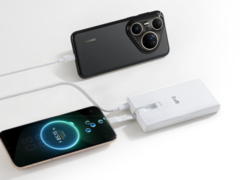 El Power Bank de Huawei con cable incorporado (100W 12000) (en la imagen) se ha lanzado en China. (Fuente de la imagen: Huawei)