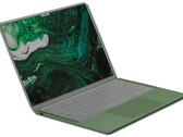El MacBook Air de 2022 ha sido fotografiado con una muesca en este render conceptual hecho por un fan. (Fuente de la imagen: @AppleyPro - editado)