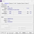 Información del sistema CPU-Z: Placa base