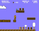 Una captura de pantalla del Super Mario Bros. original (fuente de la imagen: Nintendo)