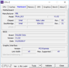 System info: CPU-Z Mainboard