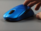 Ratón ultraligero Vaidemi Nimbus con carcasa maciza en azul