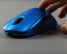 Ratón ultraligero Vaidemi Nimbus con carcasa maciza en azul