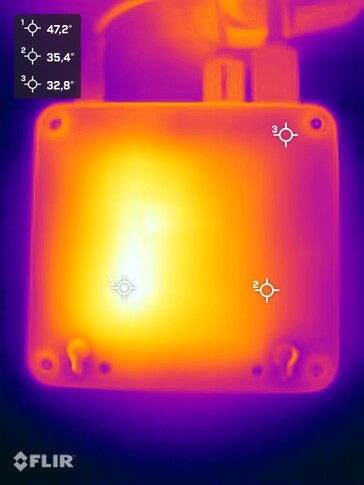 GMKtec NucBoc M3 Ultra durante la prueba de resistencia (parte inferior)