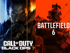 Banners de Call of Duty: Black Ops 7 y Battlefield 6 mostrados uno al lado del otro (Fuente de la imagen: Steam, Sony PlayStation con ediciones)