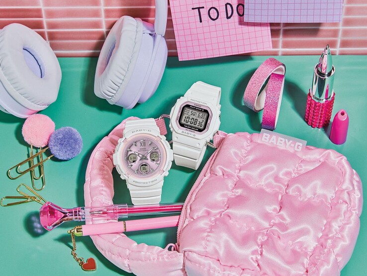 Los relojes Casio Baby-G BGA-2800SP-7A1 (izquierda) y BGD-5650SP-7C (derecha)