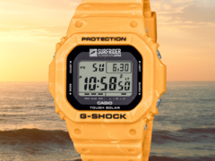 El nuevo reloj Casio G-Shock x Surfrider Foundation Japan (en la imagen) saldrá pronto a la venta en más países europeos. (Fuente de la imagen: Casio, editado)