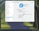 Un entorno de escritorio con la imagen de Fedora Linux.