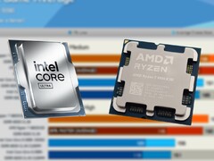 El Intel Core Ultra 9 285K tuvo un PVPR de lanzamiento de 589 $, mientras que el Ryzen 7 9800X3D se lanzó a 479 $. (Fuente de la imagen: Intel, Notebookcheck, Hardware Unboxed en YouTube, editado)