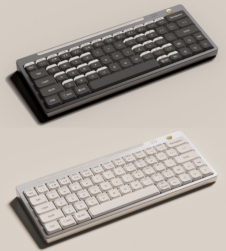 El teclado Nics Tek Hesper64(100) viene en colores Misty Night y Sand Beige. (Fuente de la imagen: Nics Tek)