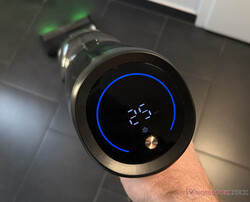 Pantalla y botón de cambio de modo