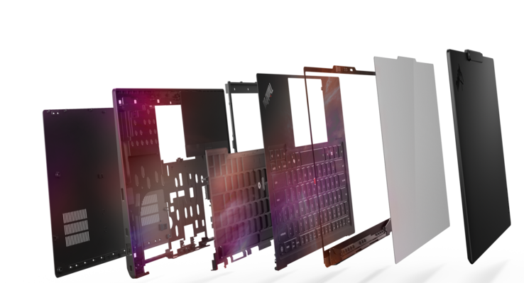Lenovo ThinkPad X1 Carbon Gen 14 Aura Edition: Diseño Space Frame (fuente de la imagen: Lenovo)