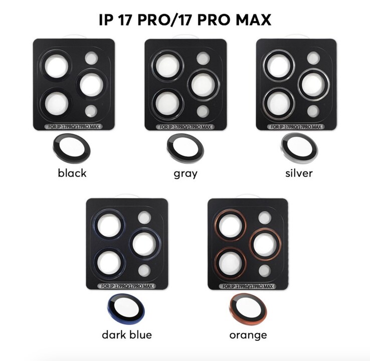 Se espera que los smartphones iPhone 17 Pro y Pro Max lleguen con estas opciones de color. (Fuente de la imagen: Sonny Dickson)