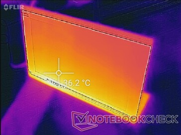 Temperatura de la superficie (frontal)