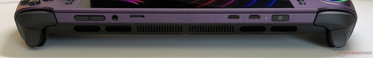 Puertos: volumen, estéreo de 3,5 mm, microSD Express, 2 puertos USB-C 4.0 con Thunderbolt 4 (40 Gbps, DisplayPort, DisplayPort, Power Delivery 3.0), botón de encendido con lector de huellas dactilares