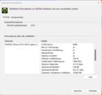 Información del sistema Nvidia