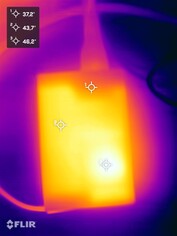 Fuente de alimentación durante la prueba de resistencia