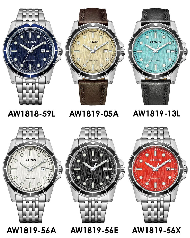 Los nuevos relojes Citizen Eco-Drive, a la venta en China. (Fuente de la imagen: U/Plus9Time vía Reddit)