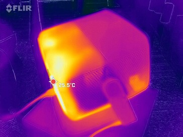 Los laterales permanecen fríos a un máximo de 25 °C