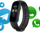 La Mi Band 6 podría permitir a los usuarios comunicarse a través de servicios de mensajería populares. (Fuente de la imagen: Xiaomi (Mi Band 5 en la imagen)/Medio - editado)