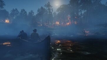 Una imagen que muestra un paisaje en Red Dead Redemption 2.