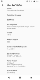 Software Sony Xperia XA2 Plus