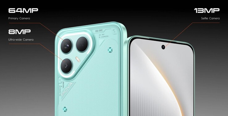 El Tecno Pova 7 Pro cuenta con una cámara principal Sony IMX682 de 64 MP (Fuente de la imagen: Tecno)