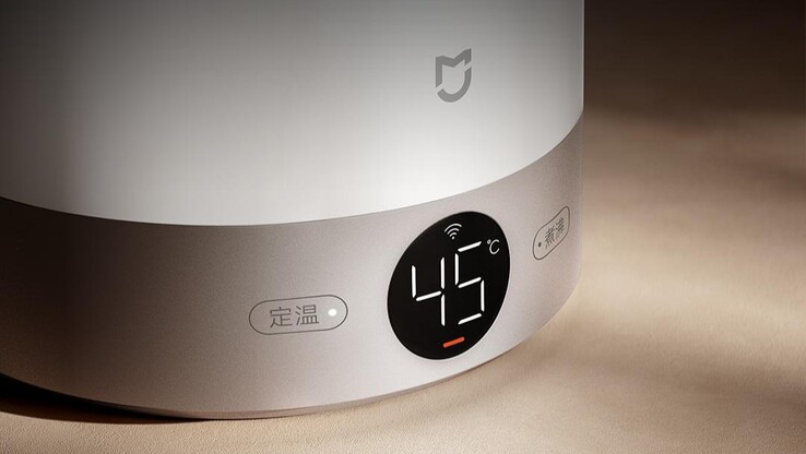 El Xiaomi Mijia Constant Temperature Kettle 3 Pro tiene una pantalla en la base. (Fuente de la imagen: Xiaomi)