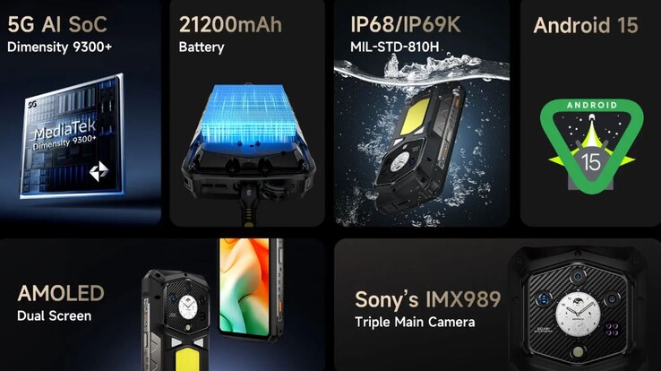 Hay dos pantallas disponibles. (Fuente de la imagen: Ulefone)