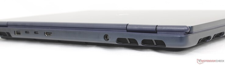 Trasero: USB-A 3.2 Gen. 1 (5 Gbps), 1x USB-C Thunderbolt 4 c/ DisplayPort 2.1 (40 Gbps), 1x USB-C 3.2 Gen. 2 c/ DisplayPort + Power Delivery (10 Gbps), HDMI 2.1, adaptador de CA