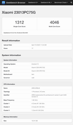 (Fuente de la imagen: Geekbench)