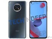 Un nuevo render de Redmi Note 9 5G. (Fuente: Weibo)