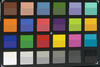 Screenshot of ColorChecker colors. Original colors are displayed in the lower half of each patch.