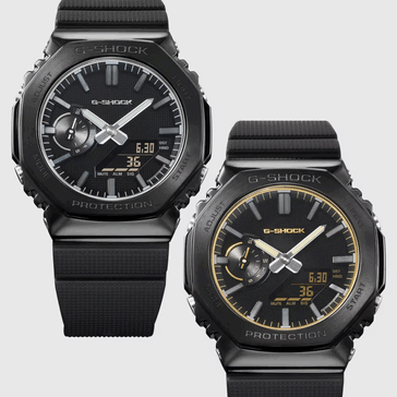 El G-Shock GM-2100LXB-1AJF, y el GM-2100LXB-1A9JF (de izquierda a derecha)