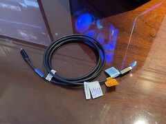 Aún no disponible: Actualmente se está probando un posible cable DP80 Active con una longitud de dos metros. (Foto: Andreas Sebayang/Notebookcheck.com)