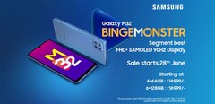 Una nueva promoción del Galaxy M32. (Fuente: Amazon.in)