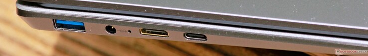 Izquierda: USB 3.1 Gen 1 Tipo A, DC in, mini-HDMI, USB 3.1 Gen 1 Tipo C