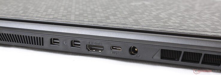 Trasero: 2x Mini-DisplayPort, HDMI 2.0, USB Tipo-C (no soporta DisplayPort), adaptador de CA