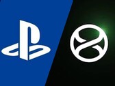 Los logotipos de PlayStation y Xbox de «Project Helix» uno al lado del otro