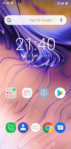 Pantalla de inicio predeterminada