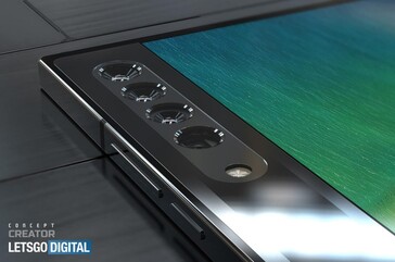 Esquemas y renders basados en la nueva patente de OPPO. (Fuente: CNIPA, LetsGoDigital)