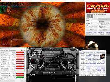 Prueba de esfuerzo Furmark (PT 100 por ciento)