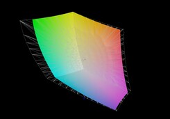 MSI Creator 17 vs. AdobeRGB (HDR apagado)