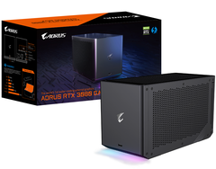 Las nuevas cajas de juego AORUS de Gigabyte son las primeras eGPU enfriadas por agua. (Fuente de la imagen: Gigabyte)