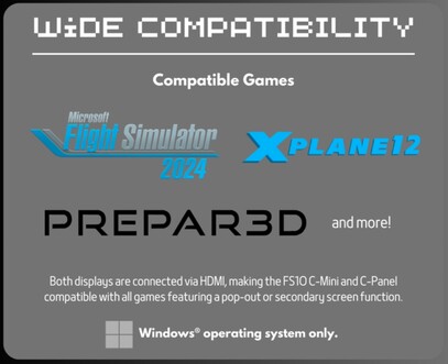 Se supone que estas pantallas son compatibles con varios simuladores de vuelo